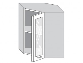 1.60.3у Шкаф настенный (h=720) угловой на 600мм со стекл. дверцей в Пласте - plast.magazinmebel.ru | фото