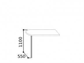 7.1300 Стол барный 1300 на ноге (h1100мм), ПФ 26мм, ГЛЯНЕЦ в Пласте - plast.magazinmebel.ru | фото