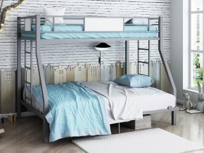 Двухъярусная кровать Гранада 140 Серая в Пласте - plast.magazinmebel.ru | фото