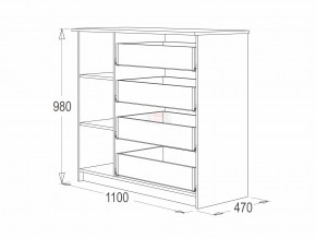 Комод 9 фант ясень анкор в Пласте - plast.magazinmebel.ru | фото - изображение 2