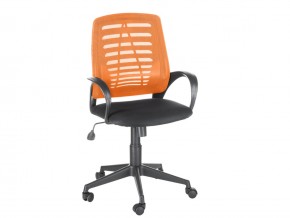 Кресло оператора Ирис стандарт оранжевый/черный в Пласте - plast.magazinmebel.ru | фото
