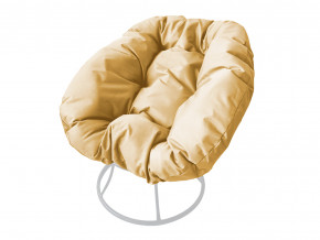 Кресло Пончик без ротанга бежевая подушка в Пласте - plast.magazinmebel.ru | фото