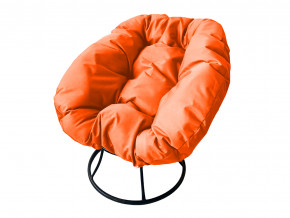 Кресло Пончик без ротанга оранжевая подушка в Пласте - plast.magazinmebel.ru | фото