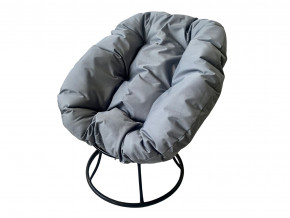Кресло Пончик без ротанга серая подушка в Пласте - plast.magazinmebel.ru | фото