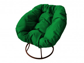 Кресло Пончик без ротанга зелёная подушка в Пласте - plast.magazinmebel.ru | фото