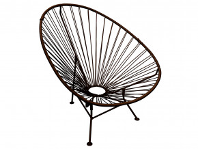 Кресло Ракушка с ротангом коричневый в Пласте - plast.magazinmebel.ru | фото