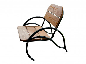 Кресло Волна дерево чёрный каркас в Пласте - plast.magazinmebel.ru | фото