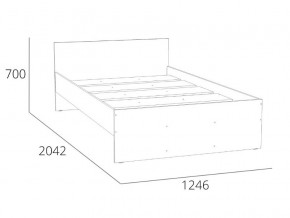 Кровать 1200 НМ 011.53-02 Симпл Белый Фасадный в Пласте - plast.magazinmebel.ru | фото - изображение 4