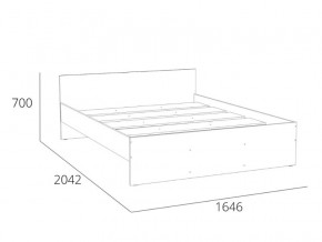Кровать 1600 НМ 011.53 Симпл Белый Фасадный в Пласте - plast.magazinmebel.ru | фото - изображение 4
