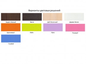 Кровать чердак Малыш 70х160 белый с фасадом для рисования феритейл в Пласте - plast.magazinmebel.ru | фото - изображение 2