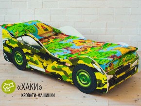 Кровать детская машина Хаки в Пласте - plast.magazinmebel.ru | фото