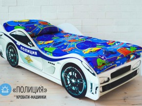 Кровать детская машина Полиции в Пласте - plast.magazinmebel.ru | фото