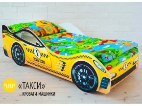 Кровать детская машина Такси в Пласте - plast.magazinmebel.ru | фото