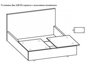 Кровать Феодосия норма 140 с механизмом подъема и дном ЛДСП в Пласте - plast.magazinmebel.ru | фото - изображение 5