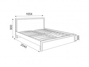Кровать с основанием Беатрис мод 7 Орех гепланкт в Пласте - plast.magazinmebel.ru | фото - изображение 2