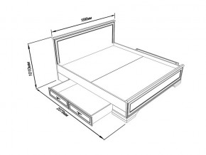 Кровать S320-LOZ/180 с выкатными тумбами Кентаки каштан в Пласте - plast.magazinmebel.ru | фото - изображение 2