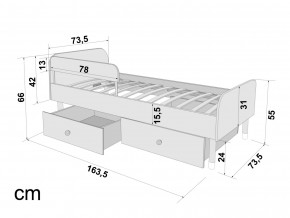 Кровать Stumpa Классика с бортиком и ящиками Кубики в Пласте - plast.magazinmebel.ru | фото - изображение 3