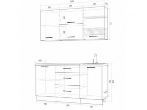 Кухонный гарнитур Флоренс Грин 1600 в Пласте - plast.magazinmebel.ru | фото - изображение 4