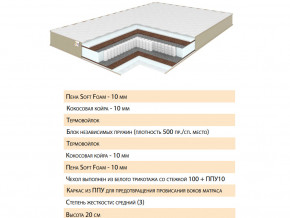 Матрас Эскель 140х200 в Пласте - plast.magazinmebel.ru | фото - изображение 2