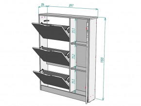 Обувница W111 в Пласте - plast.magazinmebel.ru | фото - изображение 3