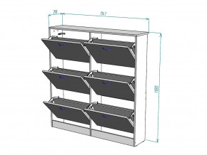 Обувница W13 в Пласте - plast.magazinmebel.ru | фото - изображение 3