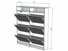 Обувница W17 в Пласте - plast.magazinmebel.ru | фото - изображение 3