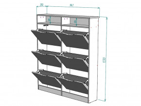 Обувница W18 в Пласте - plast.magazinmebel.ru | фото - изображение 3