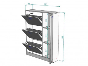 Обувница W39 в Пласте - plast.magazinmebel.ru | фото - изображение 3