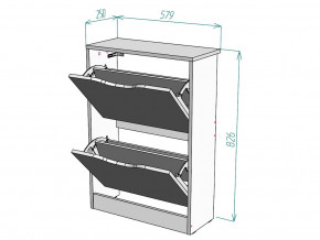 Обувница W4 в Пласте - plast.magazinmebel.ru | фото - изображение 3