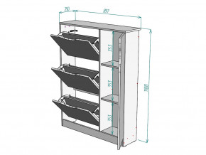 Обувница W40 в Пласте - plast.magazinmebel.ru | фото - изображение 3