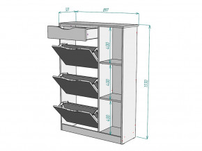 Обувница W42 в Пласте - plast.magazinmebel.ru | фото - изображение 3