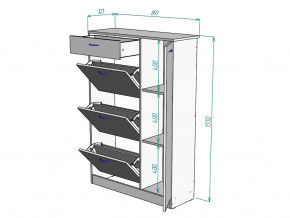 Обувница W43 в Пласте - plast.magazinmebel.ru | фото - изображение 3