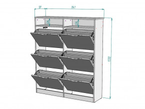 Обувница W54 в Пласте - plast.magazinmebel.ru | фото - изображение 3