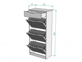 Обувница W61 в Пласте - plast.magazinmebel.ru | фото - изображение 3