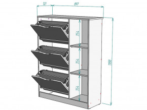 Обувница W76 в Пласте - plast.magazinmebel.ru | фото - изображение 3