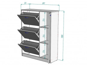 Обувница W77 в Пласте - plast.magazinmebel.ru | фото - изображение 3