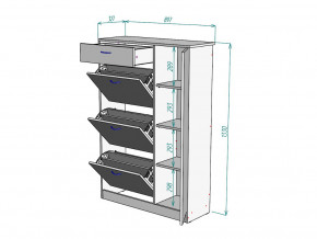 Обувница W82 в Пласте - plast.magazinmebel.ru | фото - изображение 3