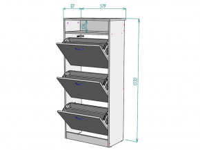 Обувница W88 в Пласте - plast.magazinmebel.ru | фото - изображение 3