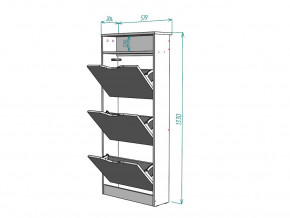 Обувница W90 в Пласте - plast.magazinmebel.ru | фото - изображение 3