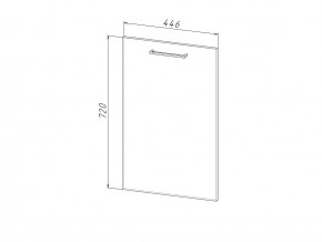 П 45 Комплект для посудомоечной машины 450 мм (цоколь + фасад) ЛДСП в Пласте - plast.magazinmebel.ru | фото