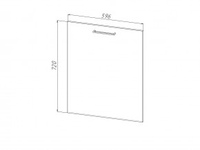 П 60 Комплект для посудомоечной машины 600 мм (цоколь + фасад) ЛДСП в Пласте - plast.magazinmebel.ru | фото