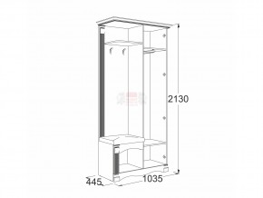 Прихожая Саша 16 в Пласте - plast.magazinmebel.ru | фото - изображение 2