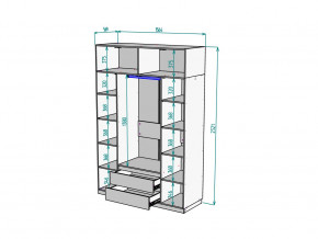 Шкаф Malta light H302 с антресолью HA4 Белый в Пласте - plast.magazinmebel.ru | фото - изображение 2