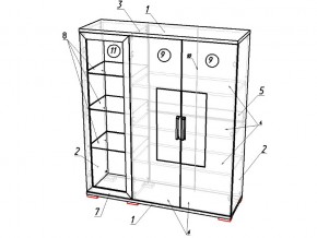 Стенка Тиффани в Пласте - plast.magazinmebel.ru | фото - изображение 3