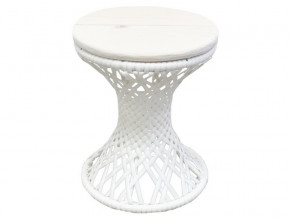 Стол Бонго мини диаметр 260 белый в Пласте - plast.magazinmebel.ru | фото