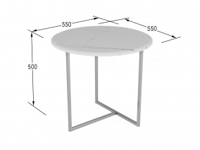 Стол журнальный Альбано белый мрамор в Пласте - plast.magazinmebel.ru | фото - изображение 2