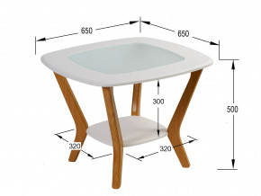 Стол журнальный Мельбурн Белый в Пласте - plast.magazinmebel.ru | фото - изображение 2