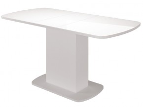 Стол обеденный раздвижной Соренто 2 Белый глянец в Пласте - plast.magazinmebel.ru | фото