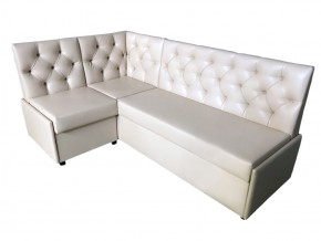 Угловой диван Призма со стяжками белый со спальным местом в Пласте - plast.magazinmebel.ru | фото
